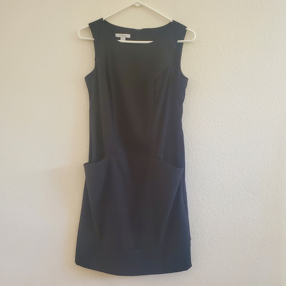 Dressbarn Sleek Black Sleeveless Sheath Dress Size 4